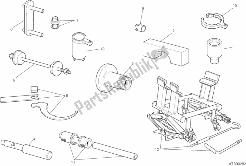 Toutes les pièces pour le 01b - Outils De Service D'atelier du Ducati Multistrada 1200 S Touring Thailand 2014 Toutes les pièces pour le 01b - Outils De Service D'atelier du Ducati Multistrada 1200 S Touring Thailand 2014